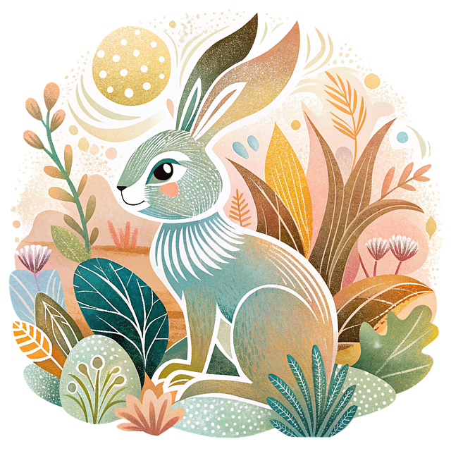 Download free HD stock image of Ai Generated Nature Free ai generated nature rabbit illustration