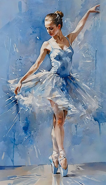 Free ai generated ballerina ballet illustration