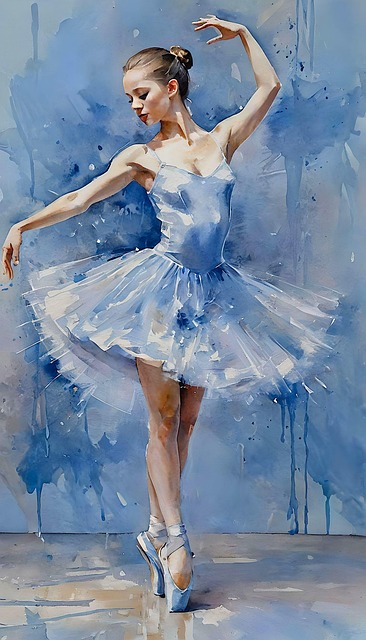 Free ai generated ballerina ballet illustration