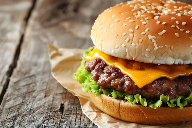 Free ai generated burger hamburger illustration