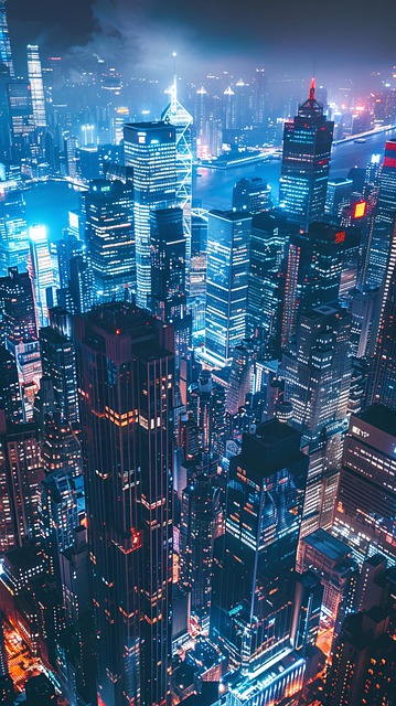 Free ai generated skyscrapers towers illustration