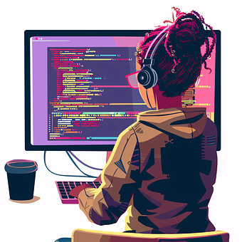 Ai Genererad, Kvinna, Programmerare