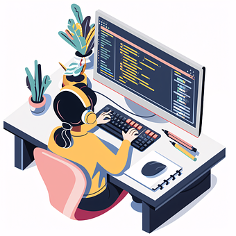 Ai Genererad, Kvinna, Programmerare