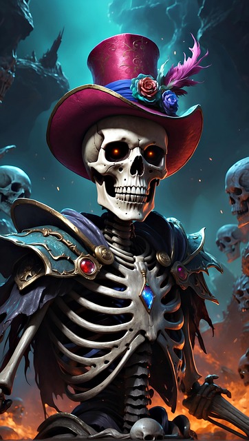 JYUUNANHEART SKULL POTATO HAT（Jolly Captain Pirates dead