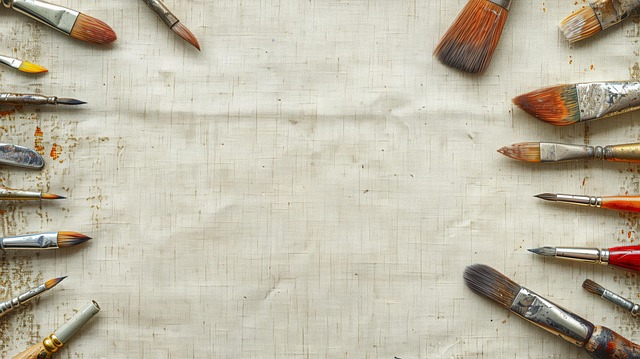 Free ai generated paint brushes art supplies illustration