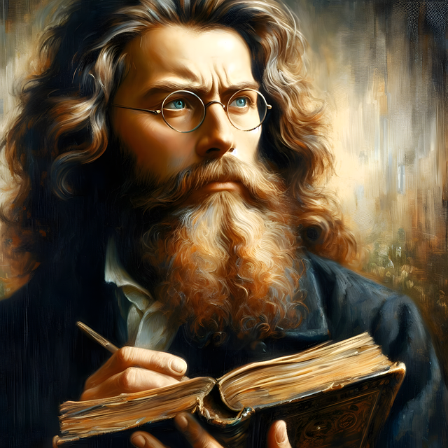 Free ai generated writer poet illustration