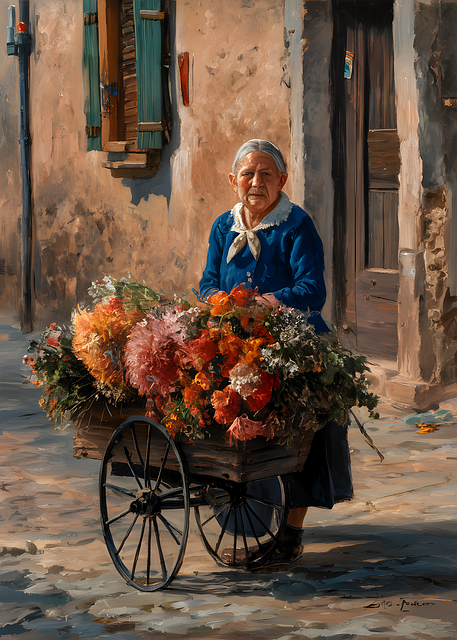 Free ai generated woman nature illustration