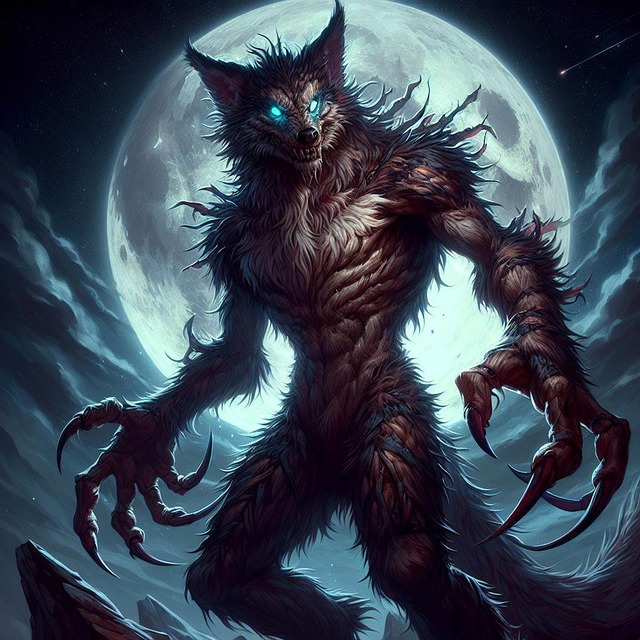 Free ai generated wolf lycanthrope illustration