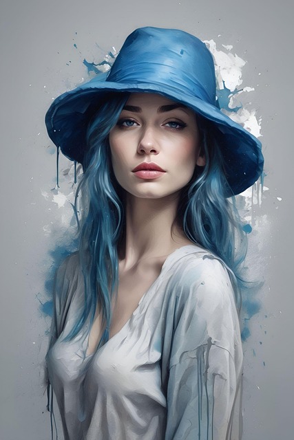 Download free HD stock image of Ai Generated Woman Free ai generated woman hat illustration