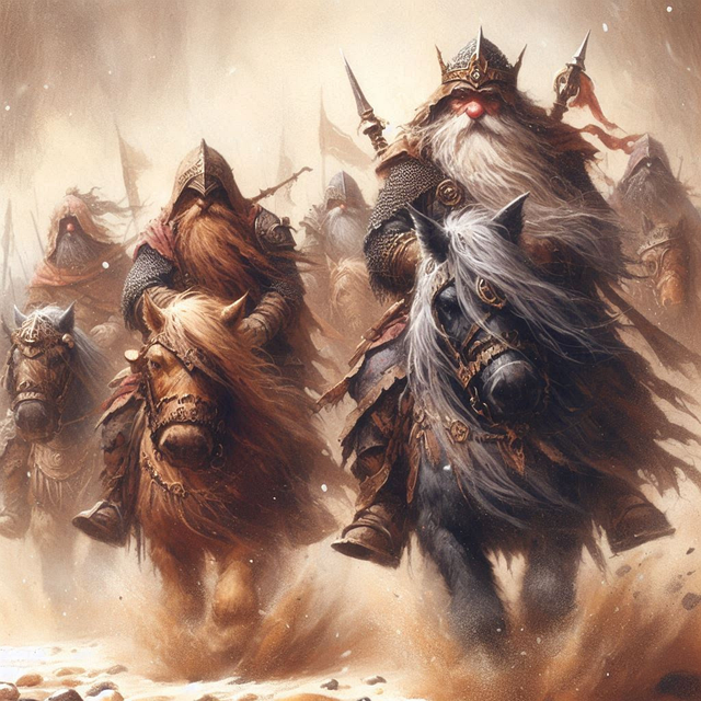 Free ai generated dwarfs discussion illustration