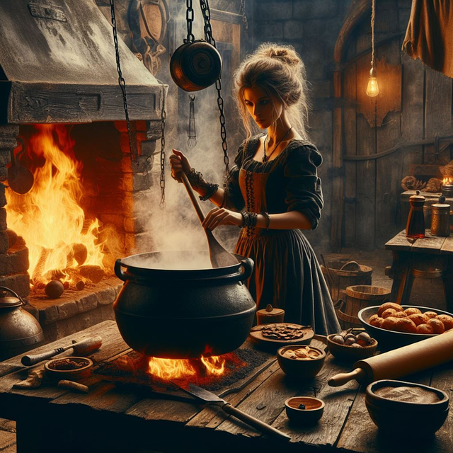 Download free HD stock image of Ai Generated Woman Free ai generated woman kitchen illustration