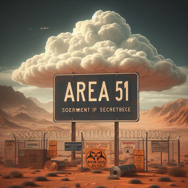 Free area 51 ufo mystery illustration