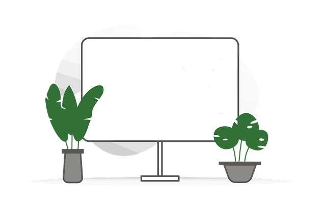 Free board frame whiteboard illustration