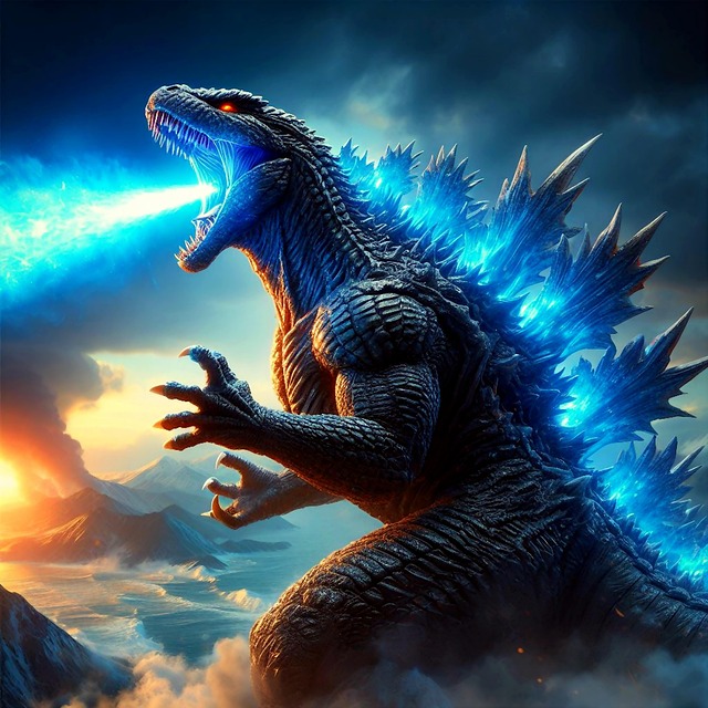 Free monster kaiju godzilla illustration