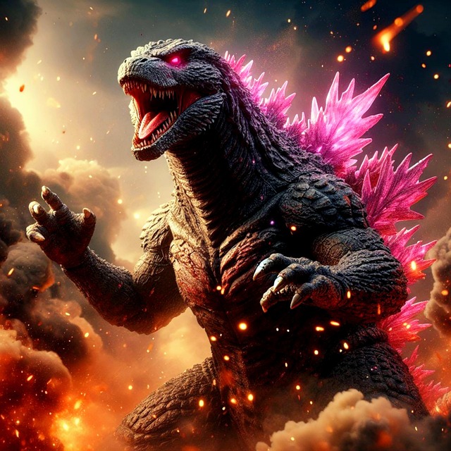 Free monster kaiju godzilla illustration