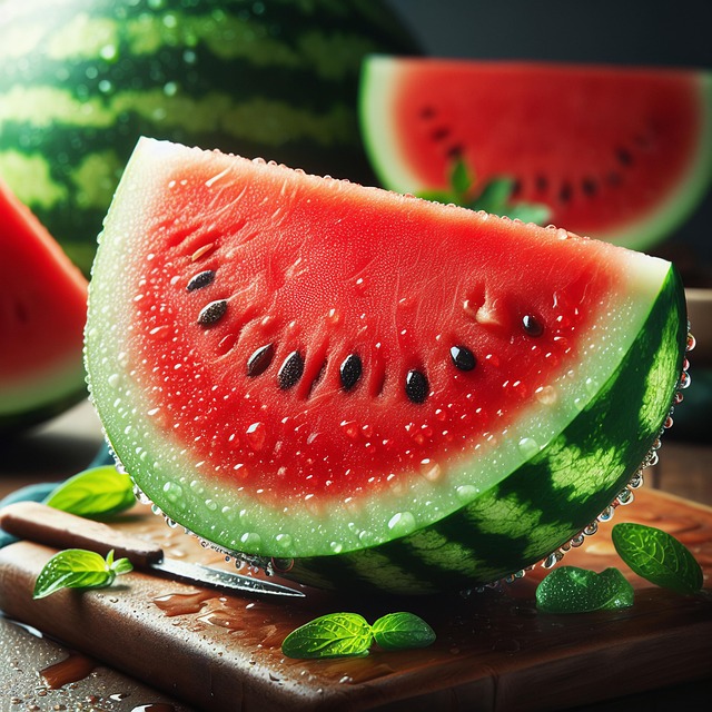 Free ai generated watermelon fresh juice illustration