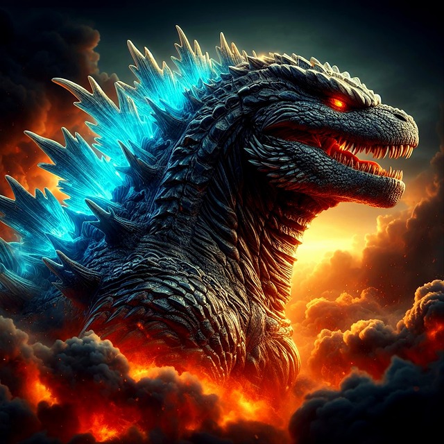 Free monster kaiju godzilla illustration