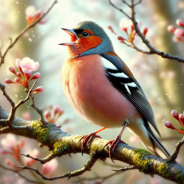 Free fink singvogel vogelgesang illustration