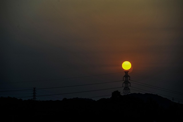Sun, Morgen, Dawn, Sunrise, Elektrisk