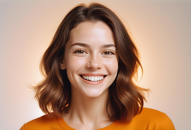 Free young woman portrait illustration