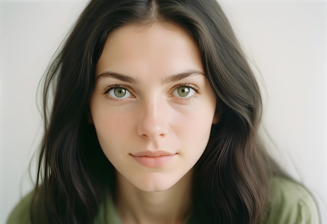 Free young woman portrait illustration