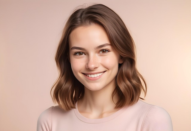 Free young woman portrait illustration