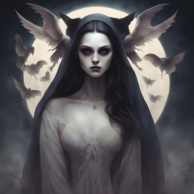 Free Vampire Woman illustration and picture
