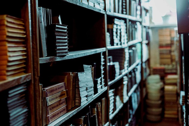 Free ai generated books shelves illustration