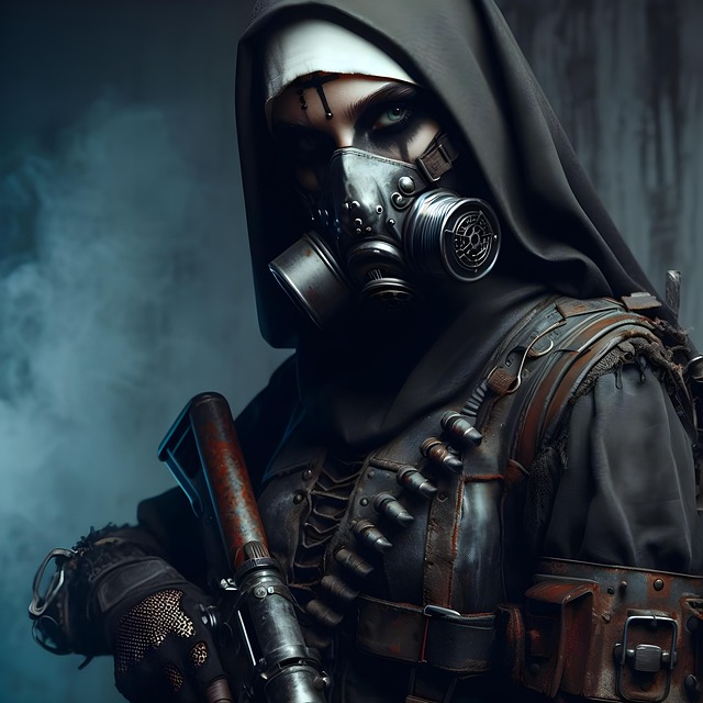 Free apocalypse dark nun illustration