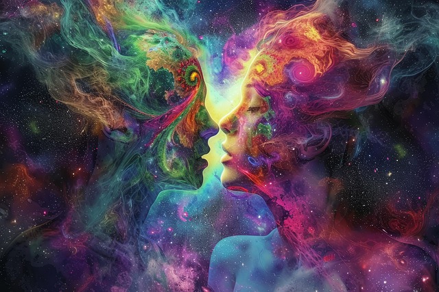 Free space nebula backgrounds illustration