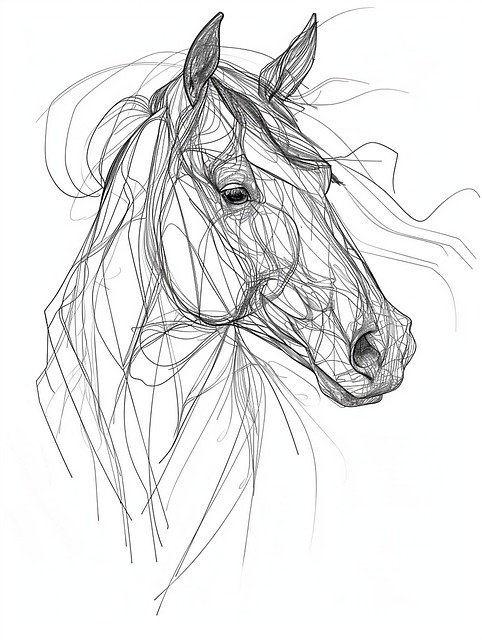 Free gallop trot walk illustration