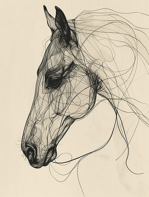 Free gallop trot walk illustration