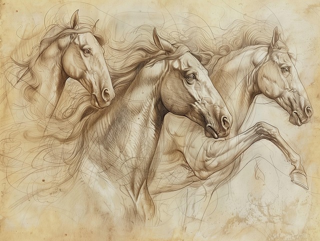 Free ai generated horse gallop illustration