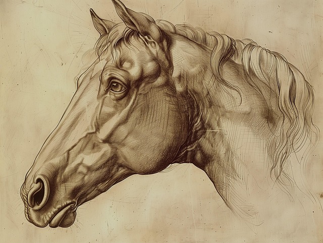 Free gallop trot walk illustration