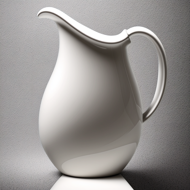 Krug, Keramik, Vase Aus Keramik, Weiß