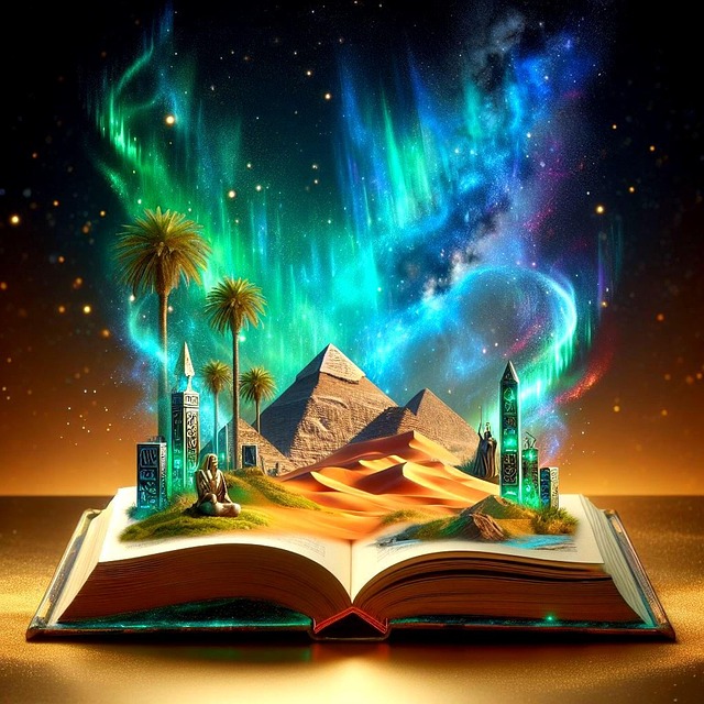 Free book reading egypt illustration