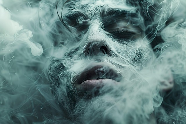 Free ai generated man smoking illustration