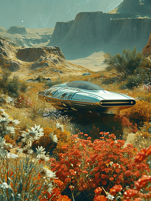 Free space alien nature illustration
