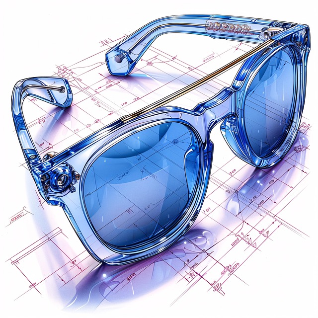 Download free HD stock image of Glasses Blueprint Free glasses blueprint sketch illustration