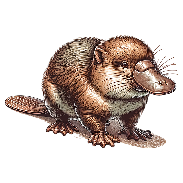 Free ai generated platypus animal illustration