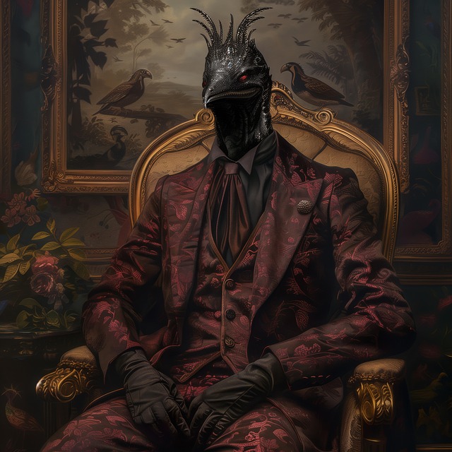 Free fashion sitting suit illustration