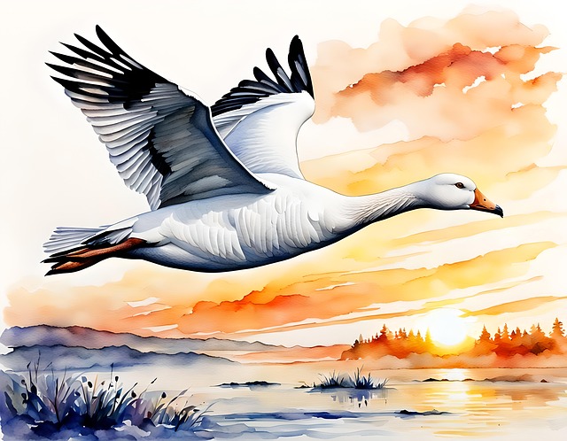 Download free HD stock image of Ai Generated Goose Free ai generated goose bird illustration