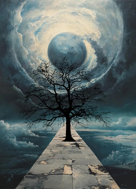 Free ai generated tree path illustration