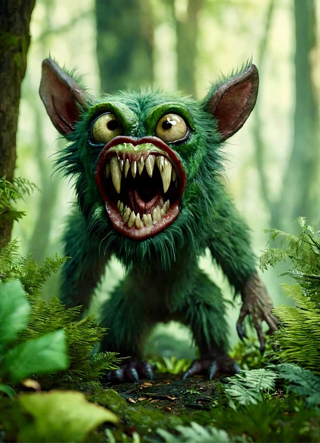 Free forest ugliest fang illustration