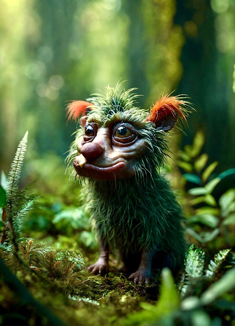Free forest ugliest creature illustration