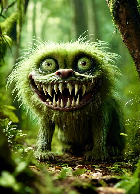 Free forest ugliest fang illustration