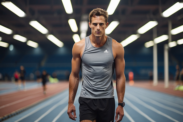 Free athletic elite concentration illustration