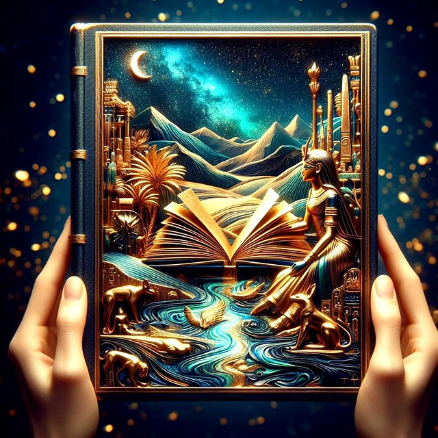 Free book reading egypt illustration