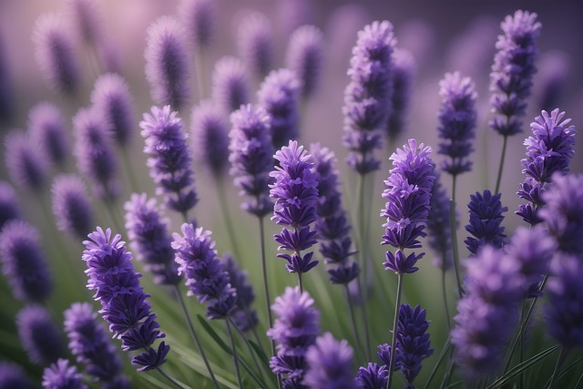 Download free HD stock image of Ai Generated Lavender Free ai generated lavender field illustration