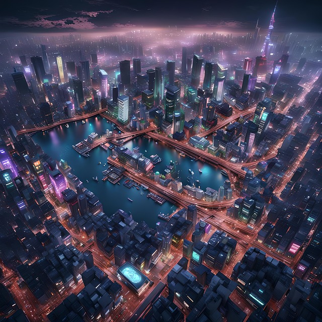 Free cyberpunk tokyo japan illustration